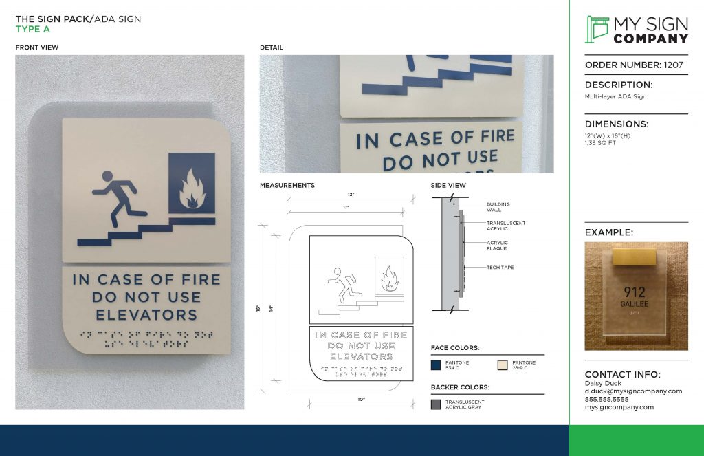 1207 Presentation Level 3 Page 3 Sign Design Specialists