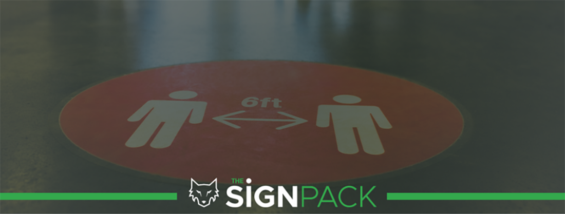 distance sign at the ground