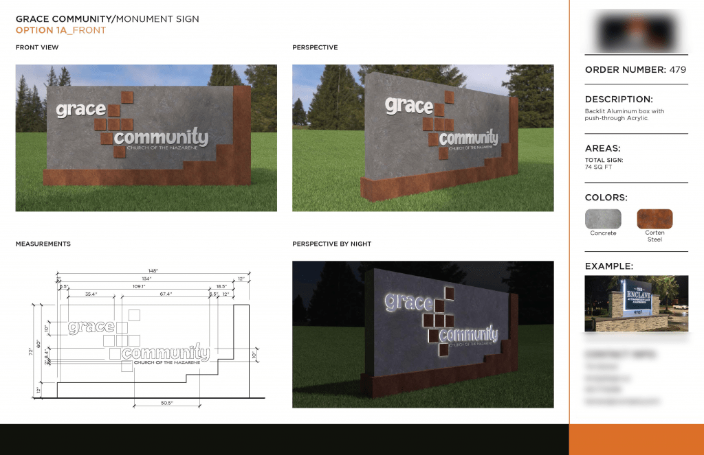 brief report on a sign design