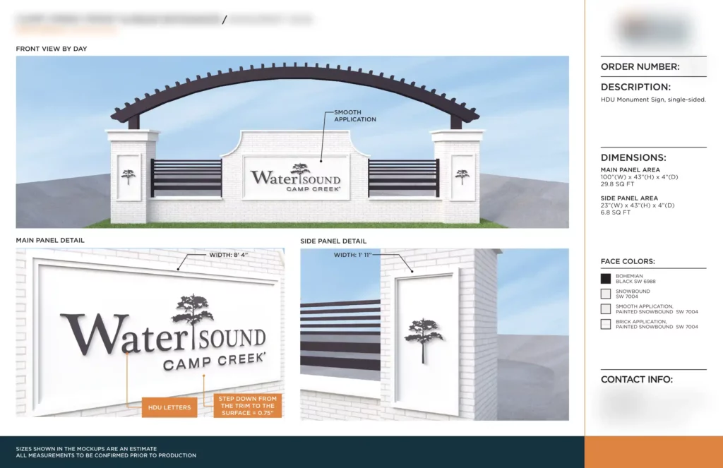 Signage Industry Trends 2026: Technology and the Operational Shifts Reshaping Sign Companies 2 Professional HDU Monument Sign - How Local Sign Shops Can Design, Quote, and Deliver Faster