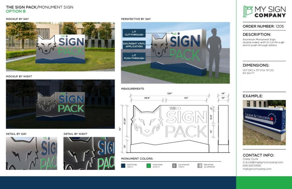 Creative 3D Sign Layouts for Client Approvals and Presentations - Expert Signage Design Partner for Sign Companies