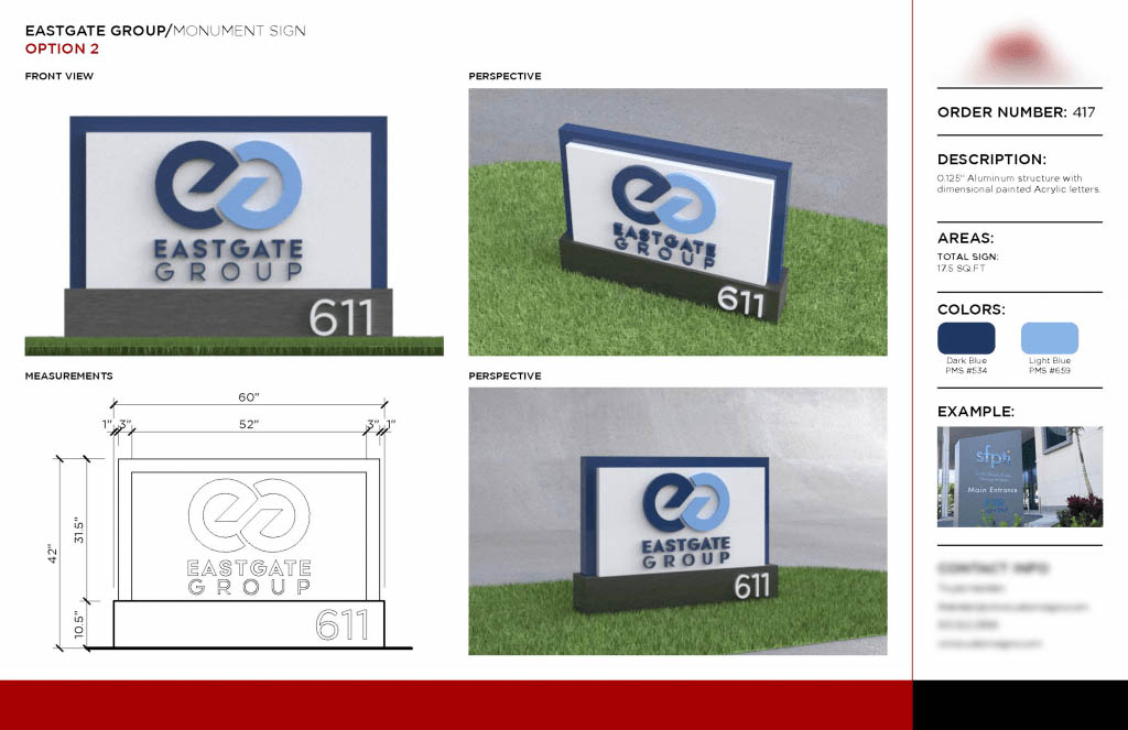 Why Brand Signage Consistency Breaks Despite Strong Brand Standards 4 Wall and Monument Sign for Eastgate Group | Powered by The Sign Pack - Sign Design Mistakes to Avoid for Smoother Projects and Higher Profit for Sign Companies