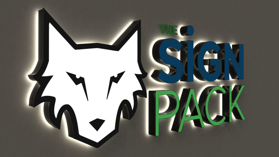 Reverse Lit and Front Lit Channel Letters - The Sign Pack