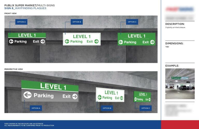 How to Manage a Signage Program for Multi-Location Brands Without Losing Control 11 Wayfinding Plaques for Parking Area Digitally Printed Powered by The Sign Pack Empower sign companies with production-ready design solutions built on industry standards, technical accuracy, and real-world logic.