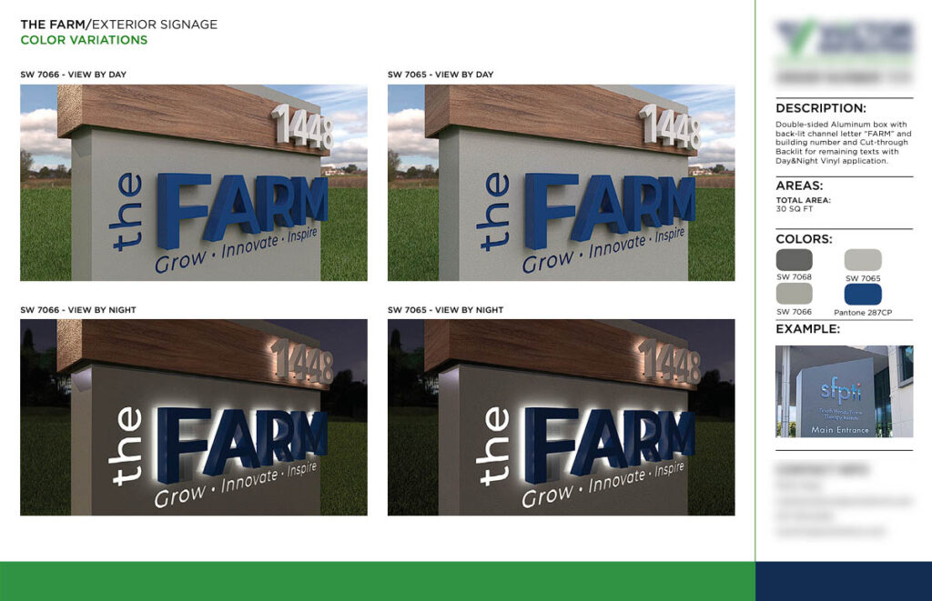 How Sign Companies Scale Design Capacity Without Adding Headcount 6 Consistent brand signage starts with scalable systems designed for adaptation | Powered by The Sign Pack - Brand Signage Implementation - Double-sided aluminium box for exterior signage - Powered by The Sign Pack