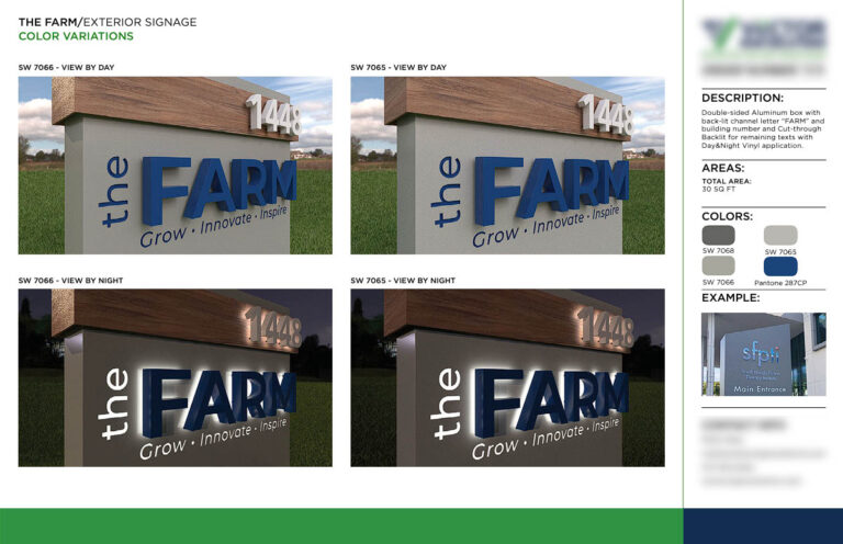 Signage Program for National Accounts 4 Double sided aluminium box for exterior signage Powered by The Sign Pack 1 Empower sign companies with production-ready design solutions built on industry standards, technical accuracy, and real-world logic.