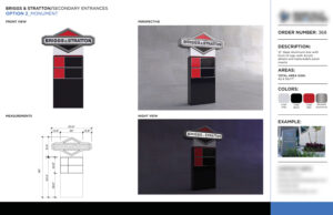 Monument Sign Example for Briggs & Stratton - Powered by The Sign Pack